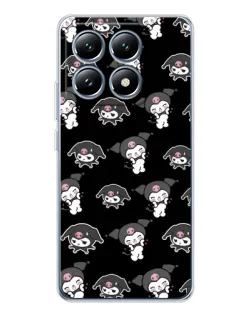 Чохол для Xiaomi 14T з картинкою «Чорний паттерн Kuromi»