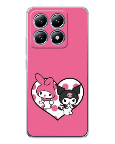 Чохол для Xiaomi 14T з картинкою «Kuromi та My Melody»