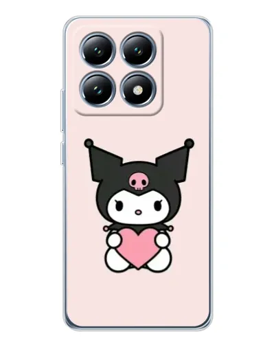 Чохол для Xiaomi 14T з картинкою «Kuromi та серце»