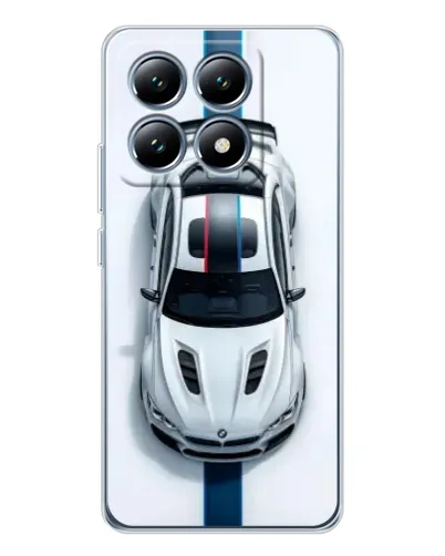 Чехол для Xiaomi 14T с картинкой «Вид сверху — BMW M»