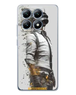 Чохол для Xiaomi 14T з картинкою «PUBG — боєць у пилу»