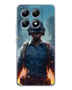 Чохол для Xiaomi 14T з картинкою «PUBG — реалістичний герой»