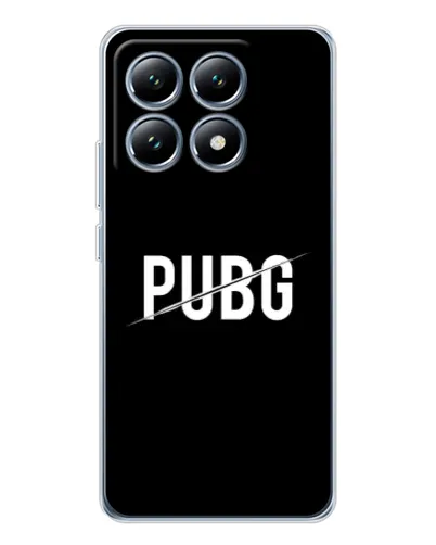 Чохол для Xiaomi 14T з картинкою «PUBG — білий логотип»