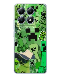 Чохол для Xiaomi 14T з картинкою «Кріпери Minecraft»