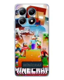 Чохол для Xiaomi 14T з картинкою «Minecraft герої гри»