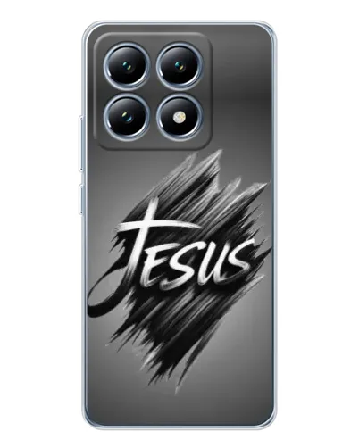 Чехол для Xiaomi 14T с картинкой «Надпись Jesus Graffiti»