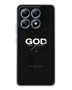 Чехол для Xiaomi 14T с картинкой «GOD — Бог над всем»