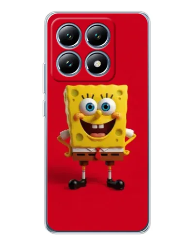 Чехол для Xiaomi 14T с картинкой «Спанч Боб на красном» Чехол для Xiaomi 14T с картинкой «Спанч Боб на красном»