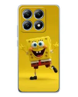 Чехол для Xiaomi 14T с картинкой «Позитивный Губка Боб»