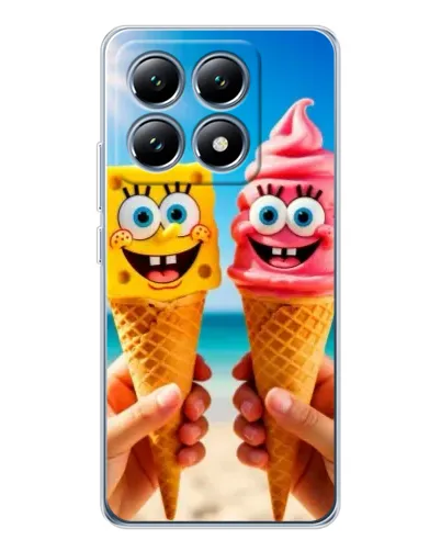 Чехол для Xiaomi 14T с картинкой «Спанч Боб мороженое» Чехол для Xiaomi 14T с картинкой «Спанч Боб мороженое»