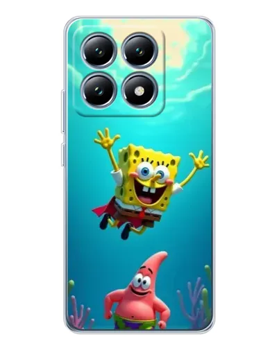 Чехол для Xiaomi 14T с картинкой «Спанч Боб под водой» Чехол для Xiaomi 14T с картинкой «Спанч Боб под водой»