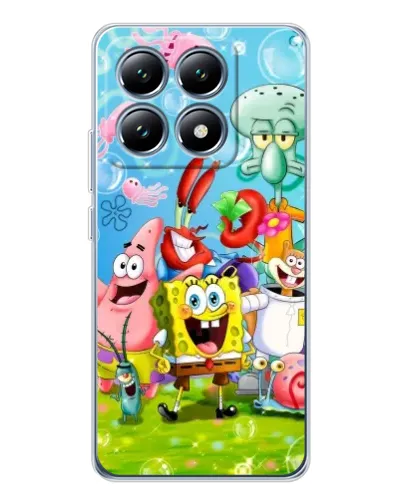 Чехол для Xiaomi 14T с картинкой «Губка Боб и друзья» Чехол для Xiaomi 14T с картинкой «Губка Боб и друзья»