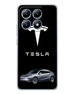 Чохол для Xiaomi 14T з картинкою «Tesla Model Y»