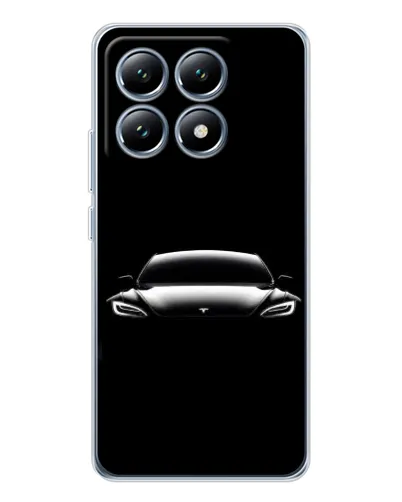 Чехол для Xiaomi 14T с картинкой «Фары Tesla Night» Чехол для Xiaomi 14T с картинкой «Фары Tesla Night»