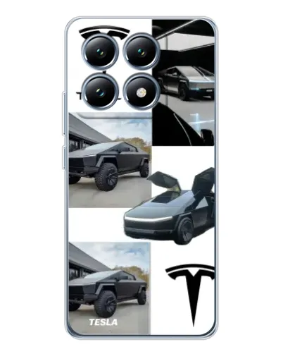 Чехол для Xiaomi 14T с картинкой «Коллаж Cybertruck Tesla» Чехол для Xiaomi 14T с картинкой «Коллаж Cybertruck Tesla»