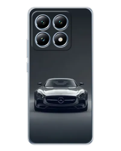 Чехол для Xiaomi 14T с картинкой «Mercedes на черном»