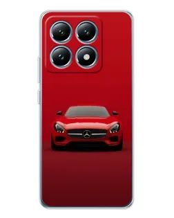 Чехол для Xiaomi 14T с картинкой «Красный Mercedes AMG»