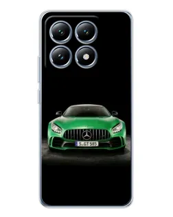 Чехол для Xiaomi 14T с картинкой «Mercedes — неоновый лого»