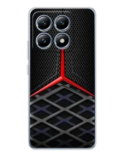 Чехол для Xiaomi 14T с картинкой «Mercedes Carbon Grid»
