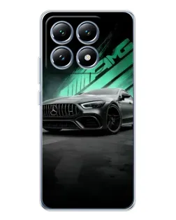 Чехол для Xiaomi 14T с картинкой «Темный Mercedes AMG»
