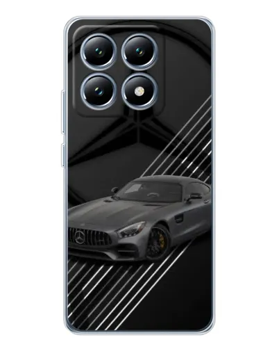 Чехол для Xiaomi 14T с картинкой «Mercedes AMG — графика»