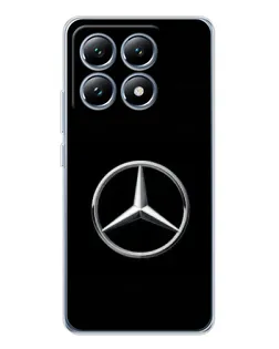 Чехол для Xiaomi 14T с картинкой «Mercedes классический лого»