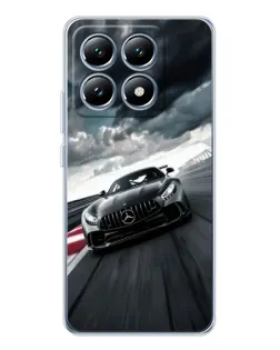 Чехол для Xiaomi 14T с картинкой «Гоночный Mercedes AMG»