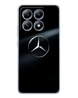 Чехол для Xiaomi 14T с картинкой «Mercedes на металле»