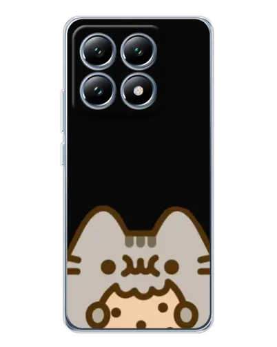 Чехол для Xiaomi 14T с картинкой «Пушин на черном» Чехол для Xiaomi 14T с картинкой «Пушин на черном»