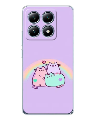 Чехол для Xiaomi 14T с картинкой «Радужные Пушины» Чехол для Xiaomi 14T с картинкой «Радужные Пушины»