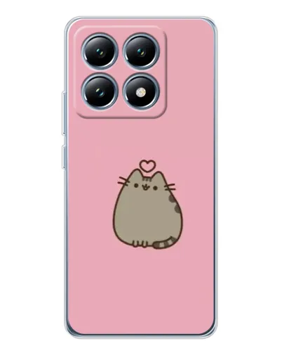 Чехол для Xiaomi 14T с картинкой «Pusheen сердце» Чехол для Xiaomi 14T с картинкой «Pusheen сердце»