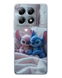 Чохол для Xiaomi 14T з картинкою «Плюшеві Стіч Ангел»