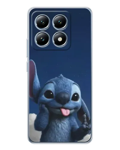 Чехол для Xiaomi 14T с картинкой «Стич в облаках»