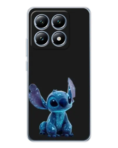 Чехол для Xiaomi 14T с картинкой «Стич на черном»
