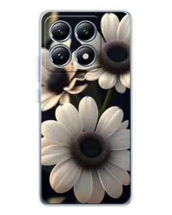 Чохол для Xiaomi 14T з картинкою «Білі маргаритки макро»