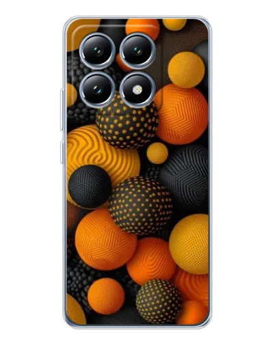 Чехол для Xiaomi 14T с картинкой «Объемные оранжевые сферы» Чехол для Xiaomi 14T с картинкой «Объемные оранжевые сферы»