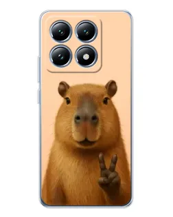 Чохол для Xiaomi 14T з картинкою «Капібара вікторія» Чохол для Xiaomi 14T з картинкою «Капібара вікторія»