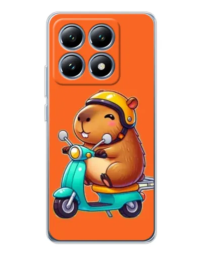 Чохол для Xiaomi 14T з картинкою «Капібара на скутері» Чохол для Xiaomi 14T з картинкою «Капібара на скутері»