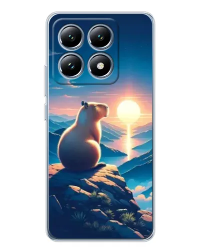Чохол для Xiaomi 14T з картинкою «Захід сонця з капібарою» Чохол для Xiaomi 14T з картинкою «Захід сонця з капібарою»