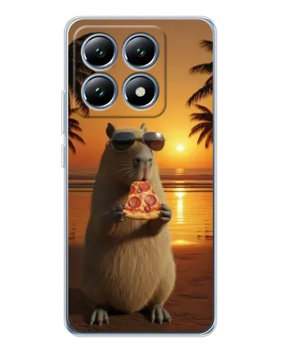 Чохол для Xiaomi 14T з картинкою «Капібара з піцою» Чохол для Xiaomi 14T з картинкою «Капібара з піцою»