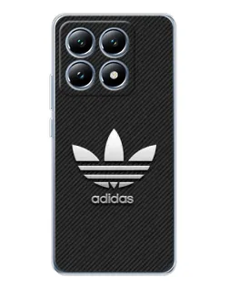 Чехол для Xiaomi 15 Pro с картинкой «Adidas Карбоновая текстура»
