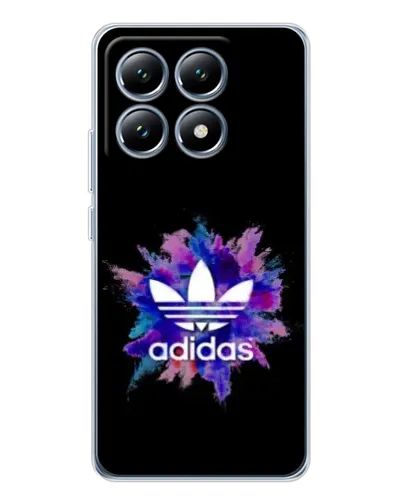 Чехол для Xiaomi 15 Pro с картинкой «Взрыв красок Adidas»