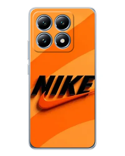 Чехол для Xiaomi 15 Pro с картинкой «Оранжевый драйв Nike»