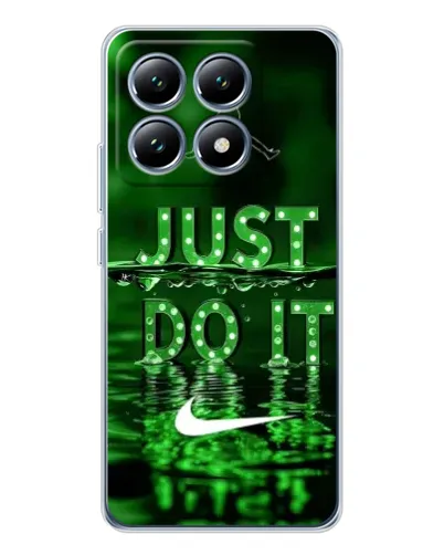 Чехол для Xiaomi 15 Pro с картинкой «Зеленый неоновый Nike»