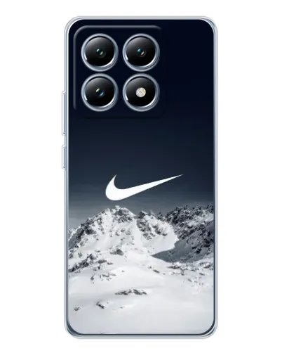 Чехол для Xiaomi 15 Pro с картинкой «Nike — зимние горы»