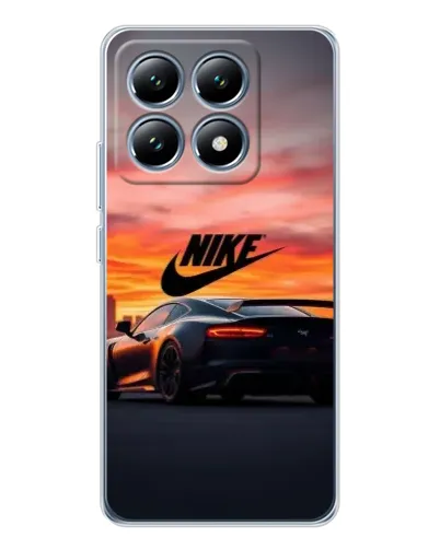Чехол для Xiaomi 15 Pro с картинкой «Nike и суперкар»