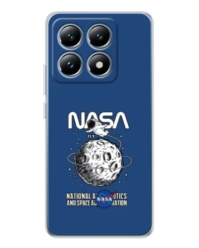 Чехол для Xiaomi 15 Pro с картинкой «NASA — лунная миссия»