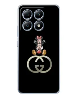 Чехол для Xiaomi 15 Pro с картинкой «Минни Маус на лого» Чехол для Xiaomi 15 Pro с картинкой «Минни Маус на лого»