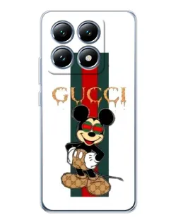 Чехол для Xiaomi 15 Pro с картинкой «Микки Маус Gucci — полосы» Чехол для Xiaomi 15 Pro с картинкой «Микки Маус Gucci — полосы»