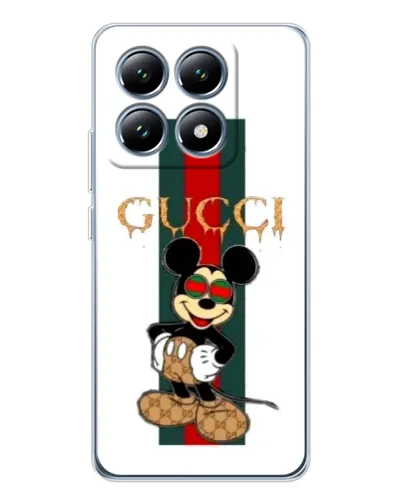 Чехол для Xiaomi 15 Pro с картинкой «Микки Маус Gucci — полосы» Чехол для Xiaomi 15 Pro с картинкой «Микки Маус Gucci — полосы»